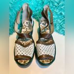 Fly London white leather wedge sandal 39/US8-8.5 Photo 2