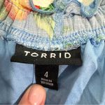 Torrid Maxi Textured Woven Double Slit Oranges Print Dress Photo 8