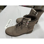 Call it spring Womans Ankle Boots 8.5 Brown Laceup Lined Zipper Accents Photo 1