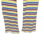ZARA Rib Texture Striped Pull On Flared Bell Bottom Pants Multicolor Size Large Photo 3