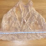 Savage X FENTY unlined plunge lace floral Racerback bralette beige size large Photo 11