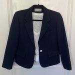 Evan Picone Vintage Evan-Picone Petite Navy Blue Wool Blazer 6 Photo 1