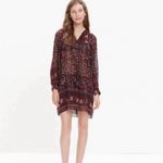 Ulla Johnson  Dress Size 4 100% Silk Boho Patterned‎ Sheer Detail Photo 3