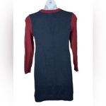 Tommy Hilfiger  Two-Tone Maroon & Navy Sweater Dress Size Small Preppy Photo 7