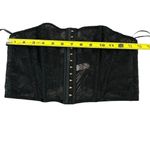 Victoria's Secret Victoria’s Secret‎ Size M Strapless Corset Tank Top Black Lace Mesh Crop New Photo 6