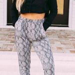 These Three Boutique Snake Print Joggers Photo 0