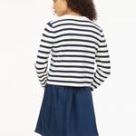 J.Crew  Striped Cotton Lady Jacket Cardigan Size 2X Photo 2