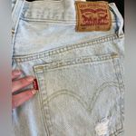 Levi's Levi’s 501 Button Fly High Rise Distressed Jean Shorts Sz 30 Photo 6