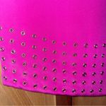 Versace Fuchsia Vintage Mini Skirt with Silver Grommets Photo 2