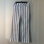 frame denim NWT Frame Le Crop Striped High-Rise Cropped Boot-Cut Jeans Photo 5