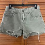 BDG Urban Outfitters Mid Rise Freja Green Vintage Shorts Sz 26W Photo 0