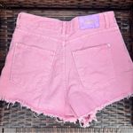 ZARA  Pink Denim Women Shorts - Size 4 Photo 1