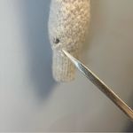 Isabel Marant Knit Amina Mohair-Blend Zip-Up Sweater in Cream/Gray XS(?) *FLAW* Photo 8