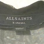 All Saints Jayda Silk Black Silk Full‎ Zip Sleeveless Mini Dress Size XS Photo 4