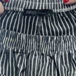 SheIn Dark Gray Striped High Rise Women’s Casual Pants Relaxed Fit Size Small Photo 3