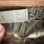 XCVI Women's Skirt Small Leopard Print Waist Tie Dye Olive Green Grunge Festival Photo 3