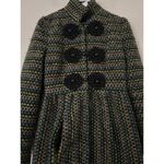 Anthropologie  Plenty By Tracy Reese Wool Blend Coat Size 4 Boho Artsy Unique Photo 2