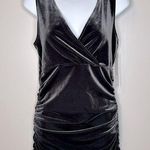 Equestrian Design Grey Velvet Mini Dress Size M NWT Gray Size M Photo 0