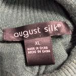 August Silk  Emerald Green Silk Blend Turtleneck Sweater Size XL Photo 1