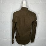 H&M  Women's Brown Ribbed Corduroy Button Long Sleeve Collared Shirt Size XS NWT Photo 1
