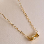 Tiny November Birthstone Necklace Gold Photo 0