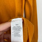 J.Crew Mustard Linen Blend V Neck Rolled Hem Long Sleeve Tunic Top Photo 3