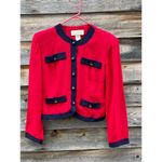Vintage ID Distinctions size S red and blue cropped jacket Photo 4