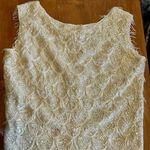 Kenzar Hong Kong Flapper Sleeveless Top Sequins Vintage Beaded Tassels Size 36 Photo 0