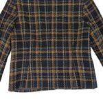 Norton Mcnaughton Vintage  Tweed Blazer Jacket Two Button‎ Black Brown Women's 8P Photo 5