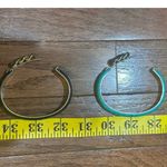 Vintage Vita Florence 24k Gold Bangle & Modern Manelli Silver Leather Bracelet Photo 3