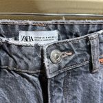 ZARA  size 6 baggy black denim jeans Photo 1