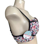 Massam Size Large Floral Underwire Bra. Made in Brazil. New with Tags White Photo 5