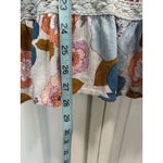 Angie Floral Smocked Babydoll Sleeveless Top Size 2XL Ruffle Tiered Lace Boho Photo 2