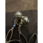 Daisy VINTAGE ESTATE HIGH END RHINESTONE ENAMELED 3” CLIP EARRINGS Photo 4