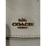 Coach  Leather Phone Wallet Crossbody Bag Cream Gold Chain Photo 7
