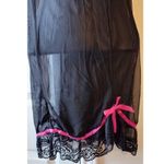 Elegance Black Pink Baby Doll Lingerie Women's Size L Size L Photo 2