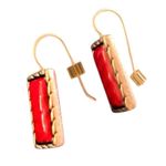 Chico's Chico’s Red Southwest Aztec Multi Strand Necklace Matching Earring Set 16-20” Photo 1