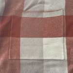 Tahari  Rust/Grey Oversized Full Zip Plaid Poncho Sweater Size L/XL Photo 4