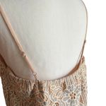 Anthropologie Eri +‎ Ali  Twilight Lace Dress Crochet Midi Silver Pink Boho Photo 5