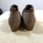 Torrid Side Dip Ankle Bootie Gray Faux Suede Size 12 (WW) Photo 3