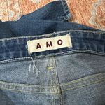 AMO denim twist in girl crush skinny distressed ankle jeans fits like a 31 or 12 Blue Photo 2