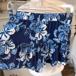 Aeropostale Shorts Blue Floral Bloomer Ruffle Hem Photo 1