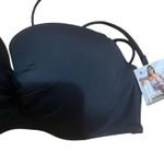 Smart & Sexy  Women’s Swim Secret Halter Underwire Bikini Top Black Size 34D Photo 4