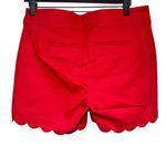 Isaac Mizrahi Red Scalloped Tailored Flat Front Slimming Short NWT  NY Size 4 Photo 4