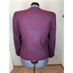 Pendleton  plaid blazer size 16 crimson blue Photo 5