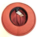 Source Unknown Fedora Polyester Wool Blend Hat Women's One Size Rust Boho Swiftie Festival NWT Photo 1