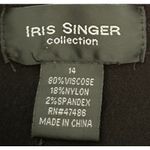 Iris Singer Collection‎ Black Long Sleeve Sweater with Button Detail Size 14 Photo 2