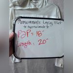 Zella - XL 14-16 white mesh cropped hoodie Photo 1