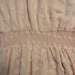 Pastel Pink Smocked Waist Pom Pom Long Sleeve Dress‎ Size Large Photo 5