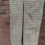 ALC Frank A.L.C. Women’s Edwin Pants Brown Teal Split Leg Houndstooth Plaid Size 2 New Photo 3